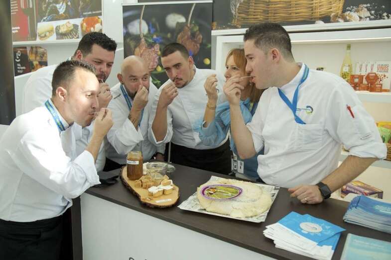 El queso, uno de los grandes protagonistas de la propuesta culinaria que Gran Canaria ha llevado hasta Madrid Fusión (Foto TA)