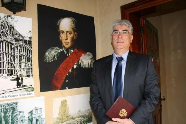 Gonzalo Parada Santana, durante un acto en la Casa-Museo de Telde (Foto TA)