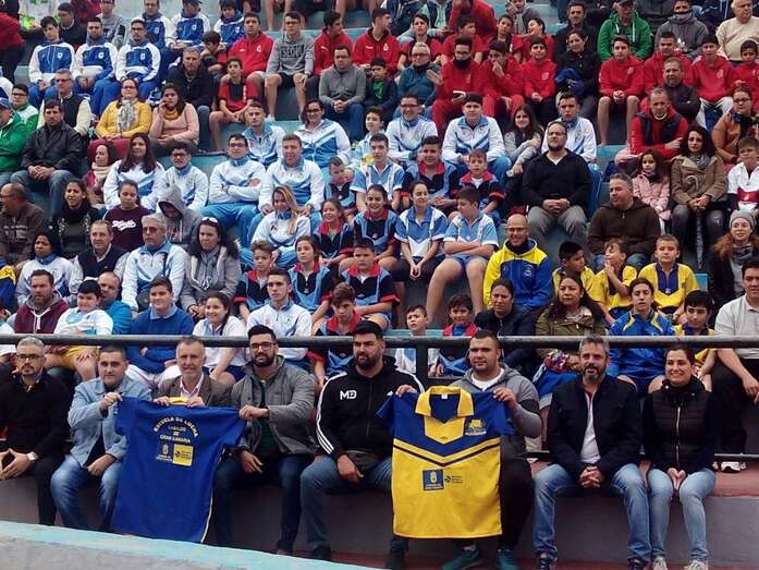 Imagen de la presentación del programa de promoción de la lucha canaria (Foto TA)