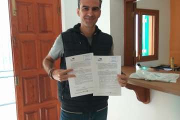 Asamblea Valsequillera reclama el arreglo de la carretera de San Roque (Foto TA)