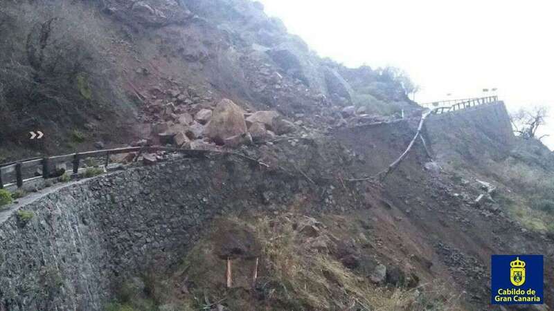El desprendimiento de áridos y piedras de gran volumen fue de una magnitud importante (Foto TA)