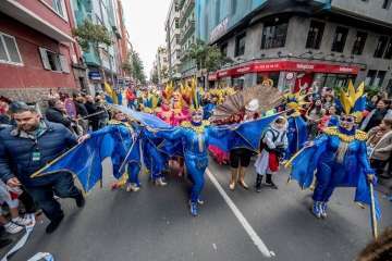 Telde se deja ver en el coso carnavalero de la capital, que reúne a miles de mascaritas en sus calles (Foto Francisco Socorro-C7 y Lpcarnaval)