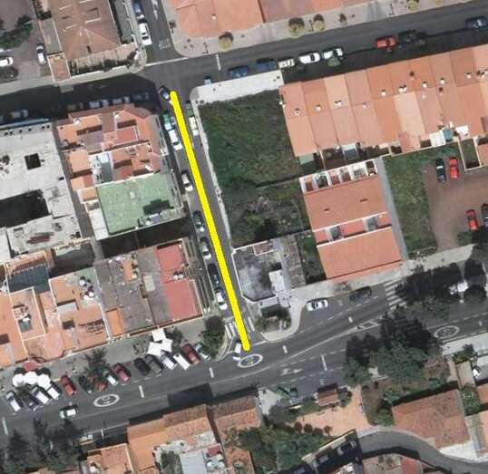 Calle de El Hierro que será repavimentada (Foto TA)