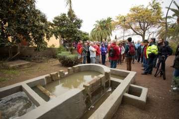 Recorrido por el Barranco del Guiniguada para mostrar algunas de sus riquezas hidráulicas (Foto TA)