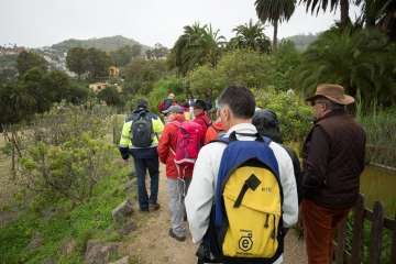 Recorrido por el Barranco del Guiniguada para mostrar algunas de sus riquezas hidráulicas (Foto TA)