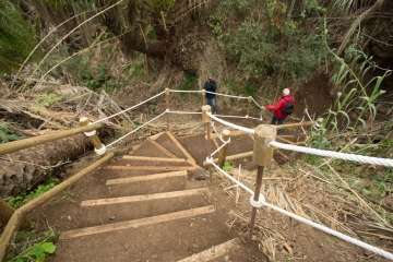 Recorrido por el Barranco del Guiniguada para mostrar algunas de sus riquezas hidráulicas (Foto TA)