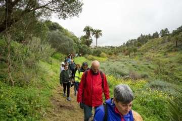 Recorrido por el Barranco del Guiniguada para mostrar algunas de sus riquezas hidráulicas (Foto TA)