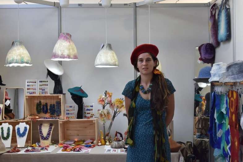 Lesley Bohncke, artista holandesa afincada en Telde (Foto TA)