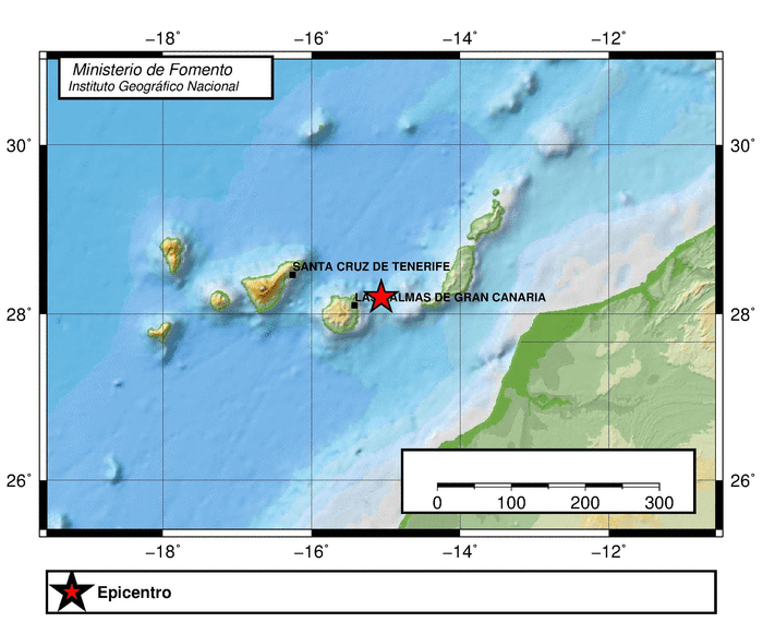 Mapa de localización del terremoto (Foto TA)