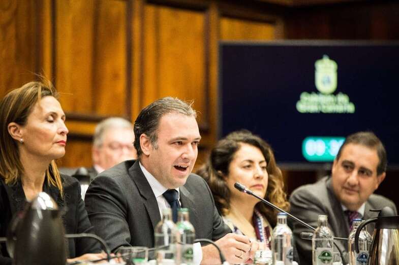 Consejeros del PP en la oposición del Cabildo de Gran Canaria (Foto TA)