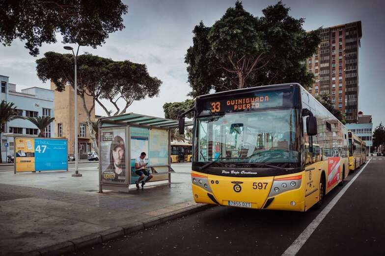 Imagen de archivo de uno de los servicios de Guaguas Municipales (Foto TA)