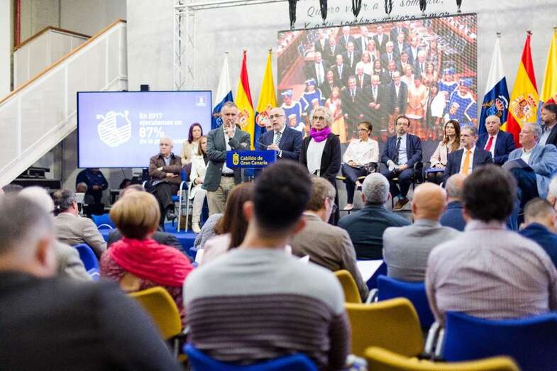 El grupo de gobierno del Cabildo hizo balance de estos 1.000 días de gestión (Foto TA)