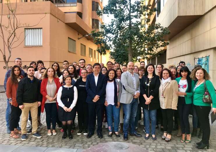 Imagen de los participantes en las Lanzaderas de Empleo (Foto TA)