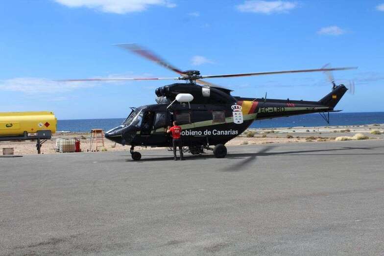 Imagen de archivo del helicóptero del GES (Foto TA)