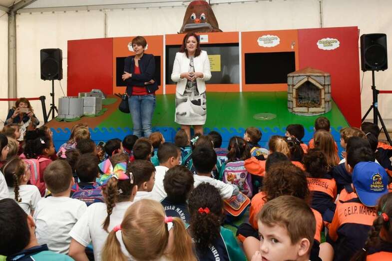 Imagen del encuentro escolar en San Telmo (Foto TA)