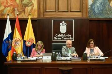 Pleno sobre el estado de la Isla en el Cabildo de Gran Canaria (Foto TA)
