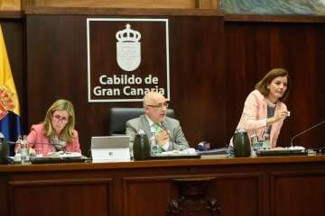 Pleno sobre el estado de la Isla en el Cabildo de Gran Canaria (Foto TA)