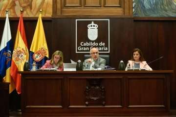 Pleno sobre el estado de la Isla en el Cabildo de Gran Canaria (Foto TA)