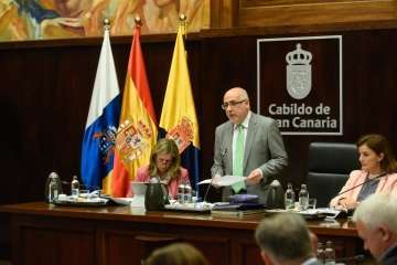 Pleno sobre el estado de la Isla en el Cabildo de Gran Canaria (Foto TA)