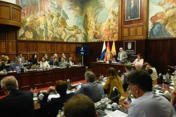Pleno sobre el estado de la Isla en el Cabildo de Gran Canaria (Foto TA)