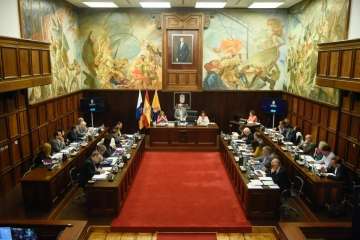Pleno sobre el estado de la Isla en el Cabildo de Gran Canaria (Foto TA)