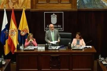 Pleno sobre el estado de la Isla en el Cabildo de Gran Canaria (Foto TA)