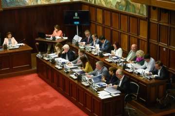 Pleno sobre el estado de la Isla en el Cabildo de Gran Canaria (Foto TA)