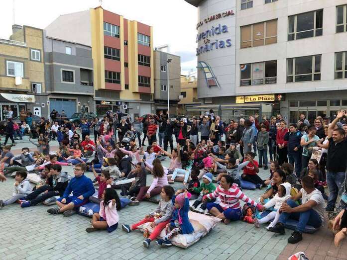 Imagen de una actividad organizada en Santa Lucía de Tirajana por Jiribillas 3.0 (Foto TA)