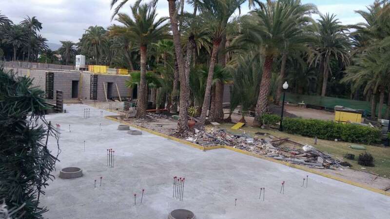 Imagen de las obras del RIU en el Hotel Oasis Maspalomas (Foto TA)