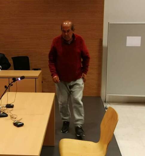 Ángel P.R., el acusado, durante una de las sesiones del juicio (Foto TA)