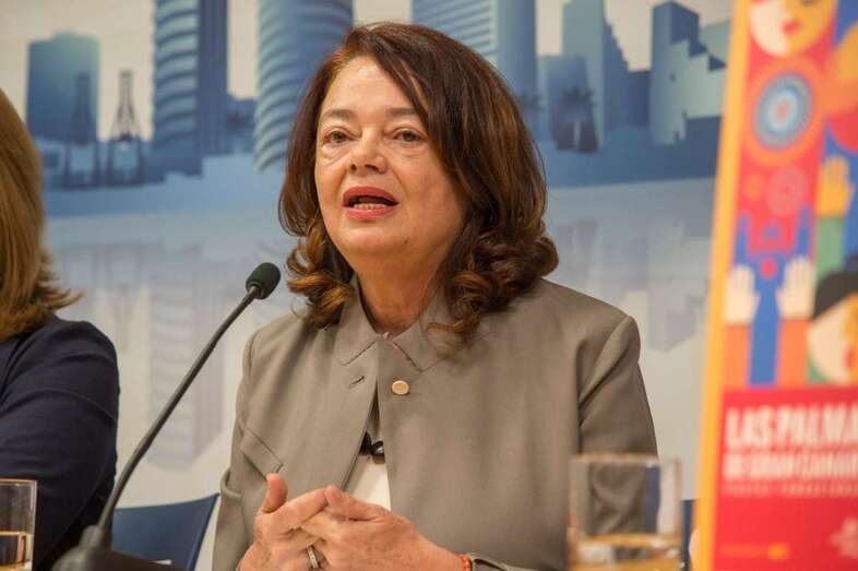 Saro León, pregonera de las fiestas fundacionales de Las Palmas de Gran Canaria (Foto Tony Hernández)