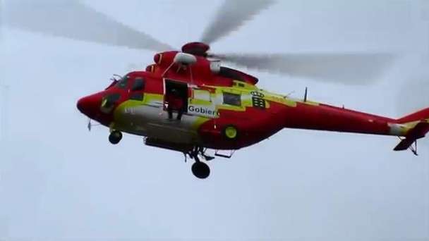 Helicóptero de rescate del Gobierno de Canarias (Foto TA)