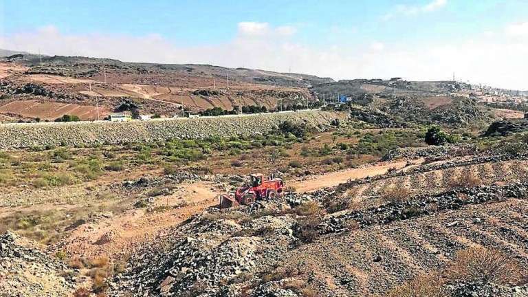 Imagen de la zona de El Veril, en la que está proyectada el parque marítimo (Foto Canarias7).