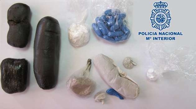 Parte de la droga intervenida (Foto TA).