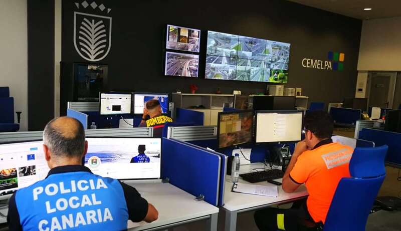 Centro de Comunicaciones de la Policía Local de Las Palmas de GC (Foto TA)