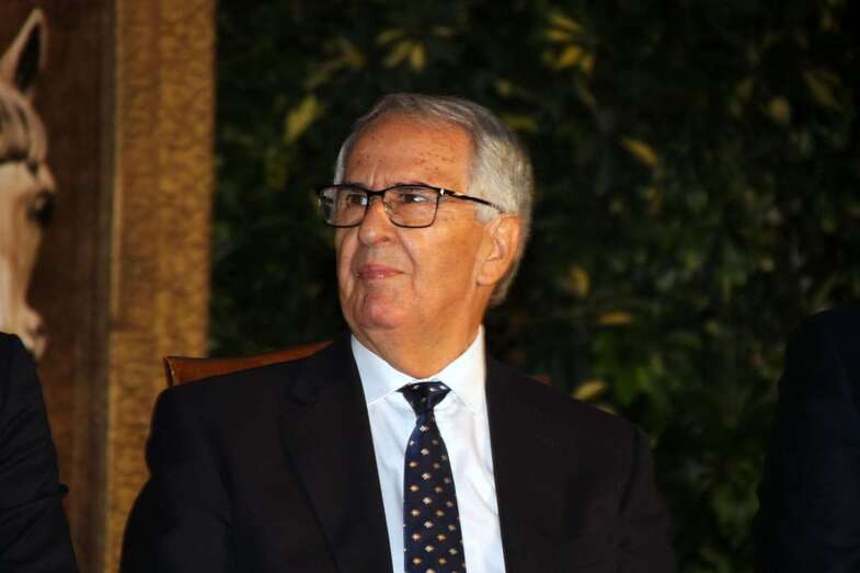 Sebastián Grisaleña, durante el pregón (Foto Jesús Ruiz Mesa)