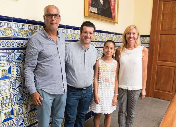 Carla García, este jueves en un acto en el Ayuntamiento de Arucas (Foto TA).