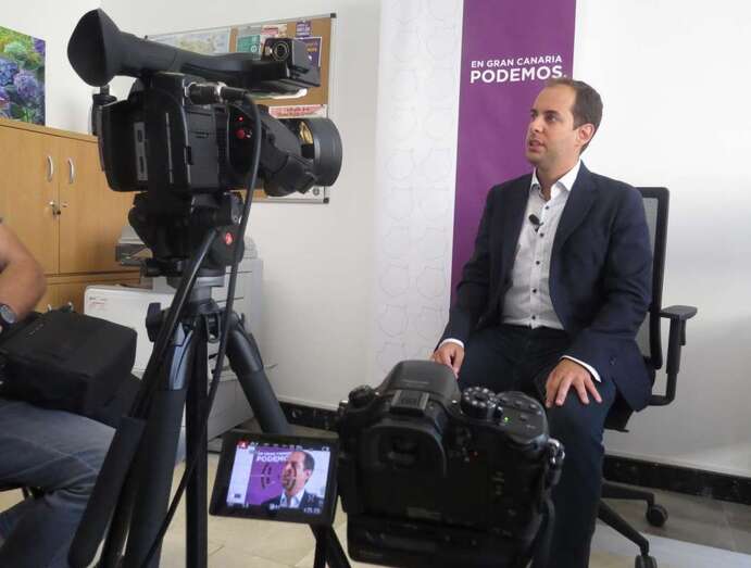 Miguel Montero durante la entrevista realizada por Acfi Press (Foto Acfi Press)