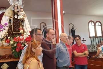 El Gobierno canario rinde pleitesía a la Virgen del Carmen de La Isleta (Foto TA y Acfi Press)