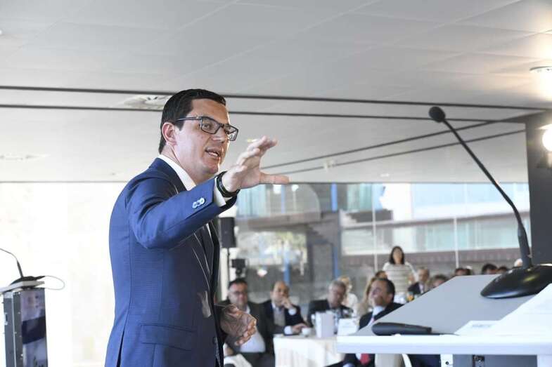 Pablo Rodríguez, vicepresidente canario y consejero de Transportes (Foto @VicepresiCan).