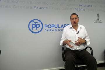 Felpe Afonso El Jaber, portavoz del PP en el Cabildo grancanario (Foto Acfi Press)