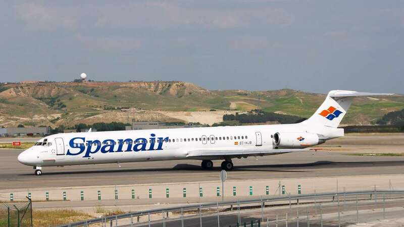 Imagen de archivo de un MD-82 de Spanair (Foto TA).