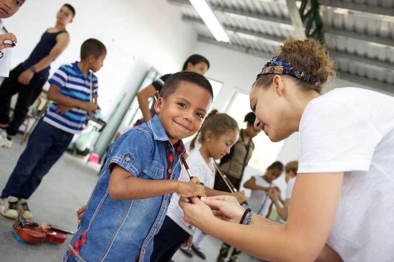 Imagen del proyecto de Barrios Orquestados en Honduras (Foto TA)