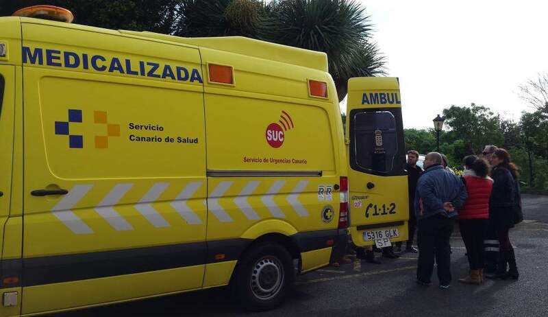 Ambulancia medicalizada del SUC (Foto TA)