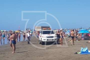 Dos tiburones se acercan a la orilla y desatan la alarma en la playa de Las Burras (Foto TA)