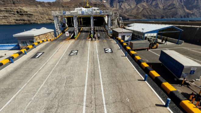 Vista parcial del puerto de Agaete, en Gran Canaria (Foto TA)