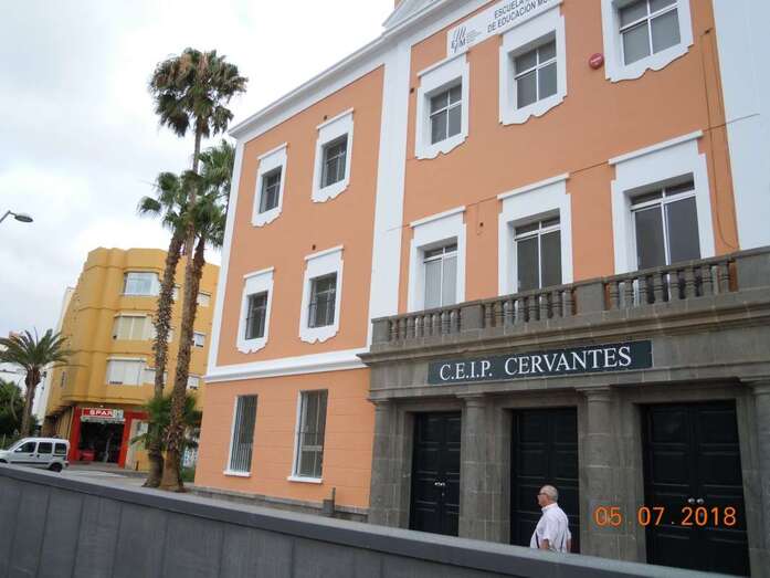 Colegio Público Cervantes de la capital grancanaria (Foto TA)
