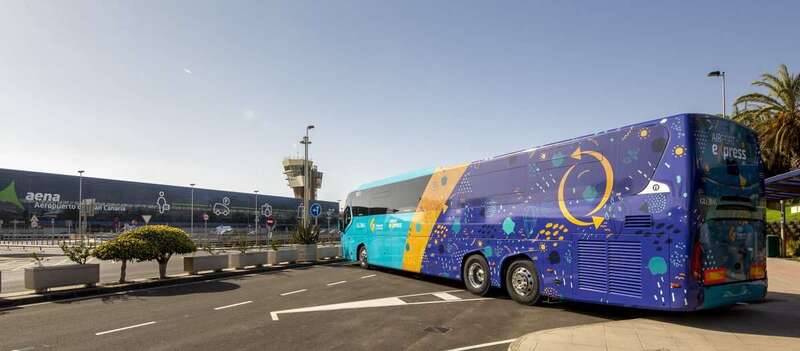 Imagen de uno de los seis nuevos vehículos que cubrirán la ruta del Aeropuerto (Foto TA)