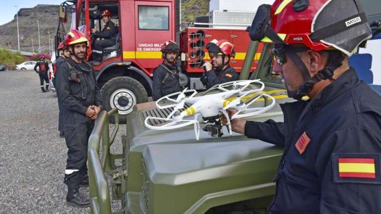 Imagen de efectivos de la UME en una búsqueda anterior de Juana Ramos (Foto Canarias7)