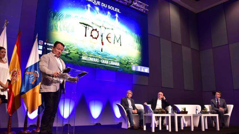 Presentación del espectáculo del Circo del Sol este martes en Meloneras (Foto Canarias7 / Arcadio Suárez)